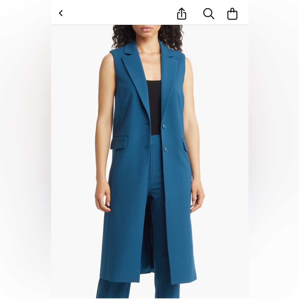 Beautiful Nordstrom long suit vest.